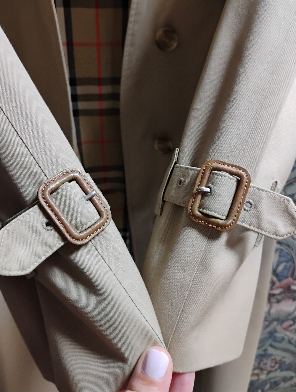 Vintage Burberry Trench Coat With Removable Collar - Picture 10 of 16